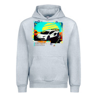 Heather Grey Lam borghini Aventador SVJ gift Urban Hoodie - lanVoArt
