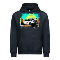 Navy Lam borghini Aventador SVJ gift Urban Hoodie - lanVoArt