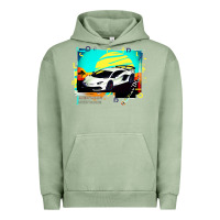 Pigment Oil Green Lam borghini Aventador SVJ gift Urban Hoodie - lanVoArt