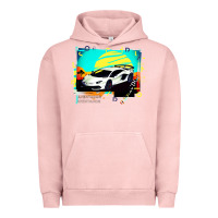 Pigment Salmon Lam borghini Aventador SVJ gift Urban Hoodie - lanVoArt
