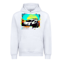 White Lam borghini Aventador SVJ gift Urban Hoodie - lanVoArt