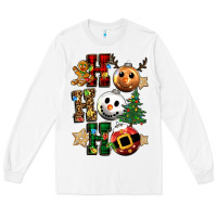 White ho ho ho christmas Long Sleeve Tee - CowGirlArtShop