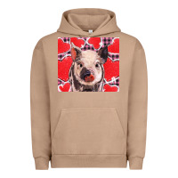 Pigment Burro valentine's day glitter hearts pig Urban Hoodie - BarkalooDesign