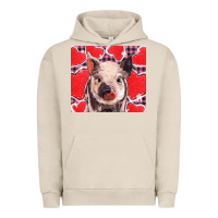 Pigment French Oak valentine's day glitter hearts pig Urban Hoodie - BarkalooDesign