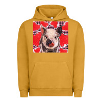 Pigment Peanut Butter valentine's day glitter hearts pig Urban Hoodie - BarkalooDesign