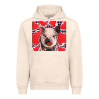 Sandshell valentine's day glitter hearts pig Urban Hoodie - BarkalooDesign