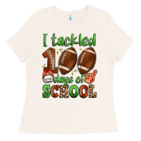 Bone i tackled 100 days of school Ladies Tee - Artiststas