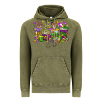Vintage Olive Mardi Gras coffee cups Vintage Hoodie - HowdyJamesFarm