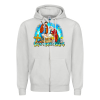 Dove Grey Love Came Down Zipper Hoodie - CowhideDigitalArt