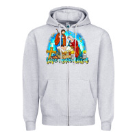 Heather Grey Love Came Down Zipper Hoodie - CowhideDigitalArt