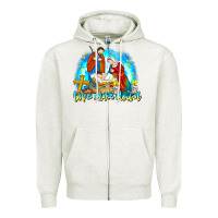 Oatmeal Heather Love Came Down Zipper Hoodie - CowhideDigitalArt