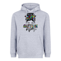 Heather Grey autism mom Heavyweight Hoodie - CowhideDigitalArt