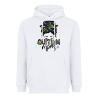 White autism mom Heavyweight Hoodie - CowhideDigitalArt