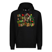 Black Fa La La Trex Christmas Premium Hoodie - FaDigitalArtStudio