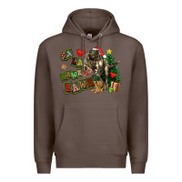 Coffee Fa La La Trex Christmas Premium Hoodie - FaDigitalArtStudio