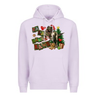 Lilac Fa La La Trex Christmas Premium Hoodie - FaDigitalArtStudio