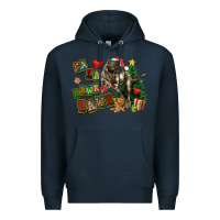 Navy Fa La La Trex Christmas Premium Hoodie - FaDigitalArtStudio