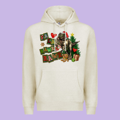 Fa La La Trex Christmas Premium Hoodie Designed By Fadigitalartstudio