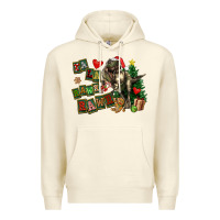 Sandshell Fa La La Trex Christmas Premium Hoodie - FaDigitalArtStudio