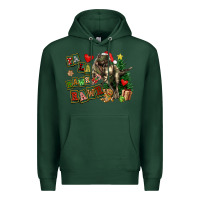 Sports Green Fa La La Trex Christmas Premium Hoodie - FaDigitalArtStudio