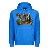 True Royal Fa La La Trex Christmas Premium Hoodie - FaDigitalArtStudio
