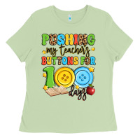 Matcha pushing my teacher's buttons for 100 days Ladies Tee - Artiststas