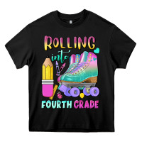 Black rolling into fourth grade Heavy Core Tee - BundleAndBundleShop