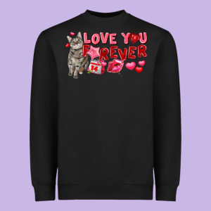 Love You Forever Heavyweight Sweatshirt Designed By Fadigitalartstudio