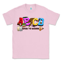 Bubblegum Pink abcd back to school Classic Tee - NancyCooperArtShop