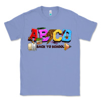 Colony Blue abcd back to school Classic Tee - NancyCooperArtShop