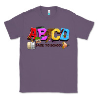Lavender abcd back to school Classic Tee - NancyCooperArtShop