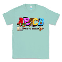 Seafoam abcd back to school Classic Tee - NancyCooperArtShop