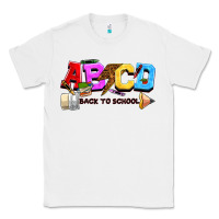 White abcd back to school Classic Tee - NancyCooperArtShop