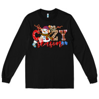 Black cozy season snowman Long Sleeve Tee - CowGirlArtShop