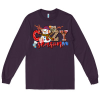 Plum cozy season snowman Long Sleeve Tee - CowGirlArtShop