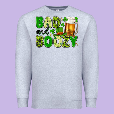 Bad And Boozy Premium Sweatshirt Designed By Artiststas