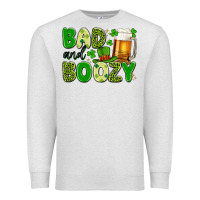 Oatmeal Heather bad and boozy Premium Sweatshirt - Artiststas