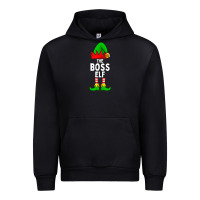 Black Boss Elf Matching Family Christmas Urban Hoodie - lanVoArt