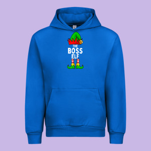 Boss Elf Matching Family Christmas Urban Hoodie Designed By Lanvoart