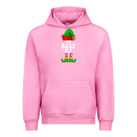 Fuchsia Pink Boss Elf Matching Family Christmas Urban Hoodie - lanVoArt