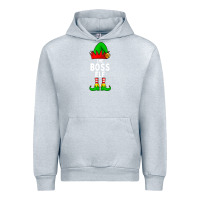 Heather Grey Boss Elf Matching Family Christmas Urban Hoodie - lanVoArt