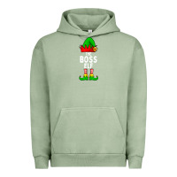Pigment Oil Green Boss Elf Matching Family Christmas Urban Hoodie - lanVoArt