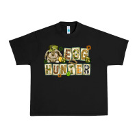 Black Egg hunter with plate letters Easter Day Urban Heavy Tee - HowdyJamesFarm