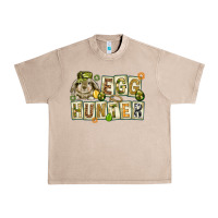French Oak Egg hunter with plate letters Easter Day Urban Heavy Tee - HowdyJamesFarm