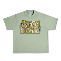 Oil Green Egg hunter with plate letters Easter Day Urban Heavy Tee - HowdyJamesFarm