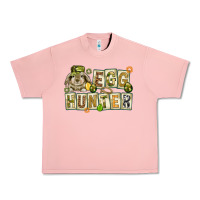 Salmon Egg hunter with plate letters Easter Day Urban Heavy Tee - HowdyJamesFarm