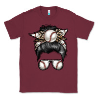 Burgundy baseball mom Classic Tee - RacoonDesign