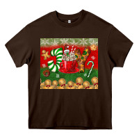 Chocolate Brown joy tumbler Heavy Core Tee - BundleAndBundleShop