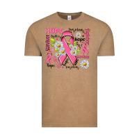 Vintage Coffee Breast Cancer Vintage Tee - NancyCooperArtShop