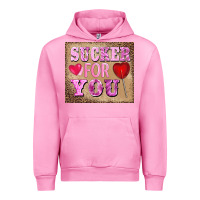 Fuchsia Pink valentine's day sucker for you Urban Hoodie - BarkalooDesign